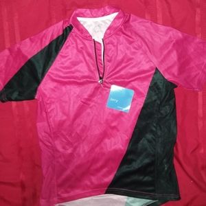 TERRY MENS RED AND BLACK ATHLETIC SHIRT